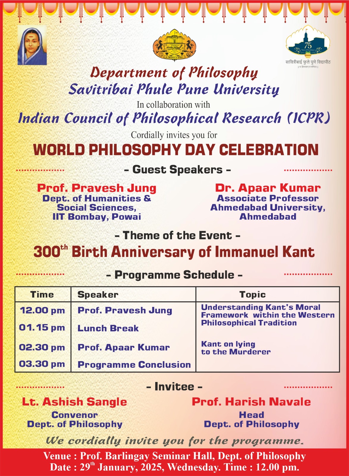 NewsandAnnouncements - Dept. of Philosophy, (World Philosophy Day...